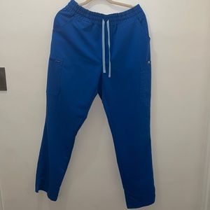 *Figs**Royal Blue Yola High waisted Tall skinny scrub pants L/T